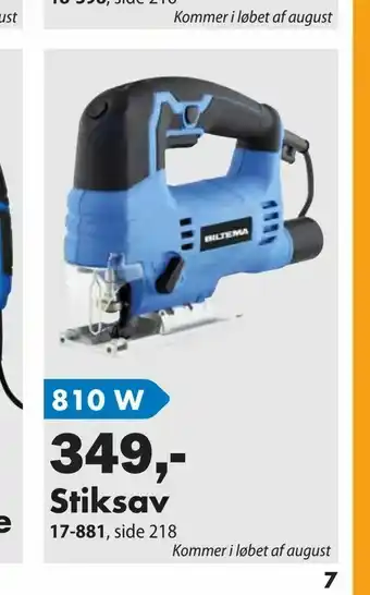 Biltema Stiksav tilbud