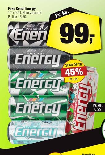Calle Faxe kondi energy tilbud