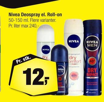 Calle Nivea deospray el. roll-on tilbud