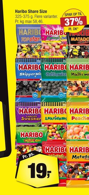 Calle Haribo share size tilbud