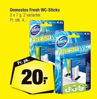 Calle Domestos fresh wc-sticks tilbud