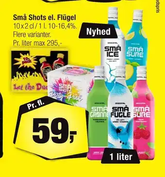 Calle Små shots el. flügel tilbud