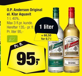 O.p. anderson original el. klar aquavit