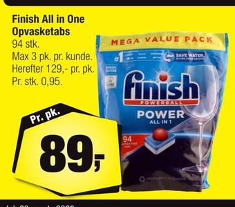 Calle Finish all in one opvasketabs tilbud