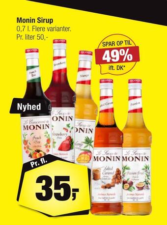 Calle Monin sirup tilbud