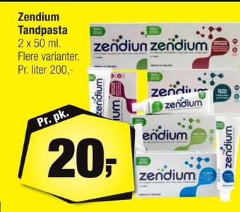 Calle Zendium tandpasta tilbud