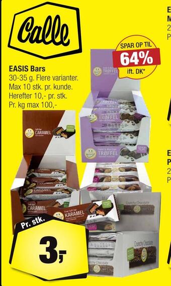 Calle Easis bars tilbud