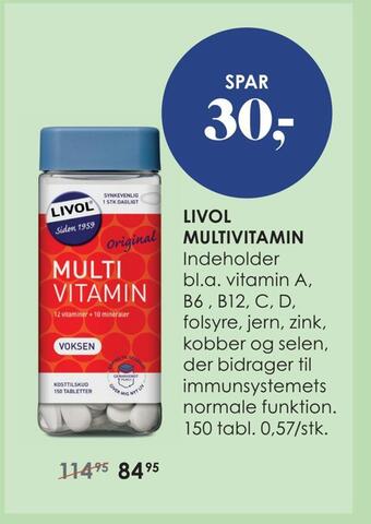 Matas Livol multivitamin tilbud