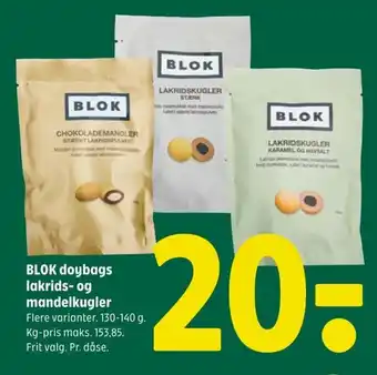 Blok Doybags Lakrids-Og Mandelkugler