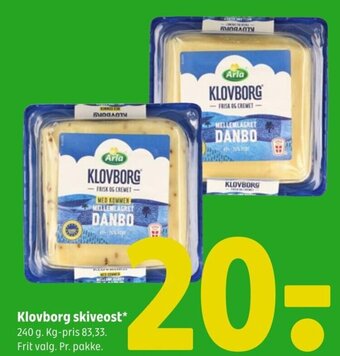 Coop 365 Klovborg Skiveost tilbud