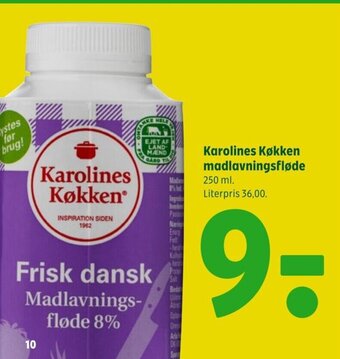Coop 365 Karolines Køkken Madlavningsfløde tilbud