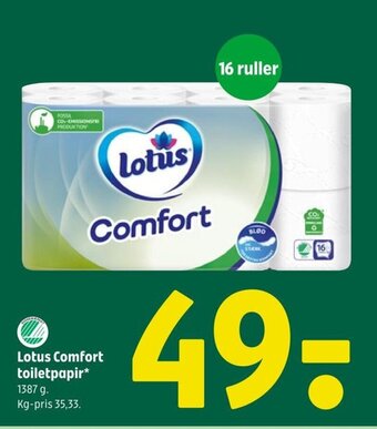 Coop 365 Lotus Comfort Toiletpapir tilbud