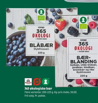 Coop 365 365 økologiske bær. tilbud