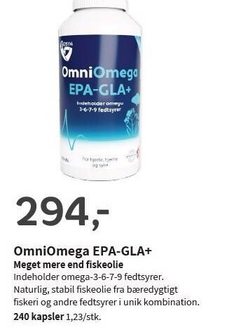 Helsam Omniomega epa-gla+ meget mere end fiskeolie tilbud