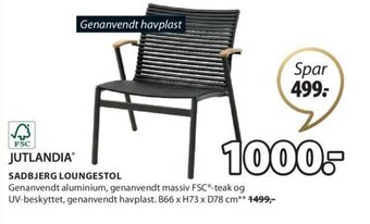 JYSK Sadbjerg Loungestol tilbud