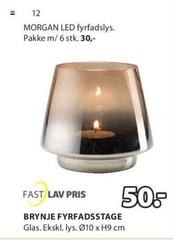 JYSK Brynje Fyrfadsstage tilbud