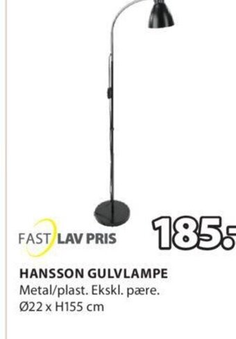 JYSK Hansson Gulvlampe tilbud
