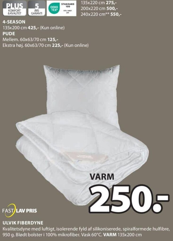 Ulvik Fiberdyne tilbud hos JYSK