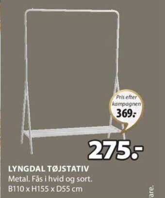 JYSK Lyngdal Tøjstativ tilbud