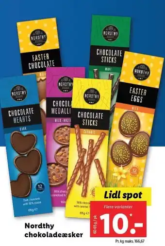 Lidl Nordthy Chokoladeæsker tilbud