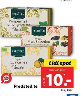 Lidl Fredsted Te tilbud