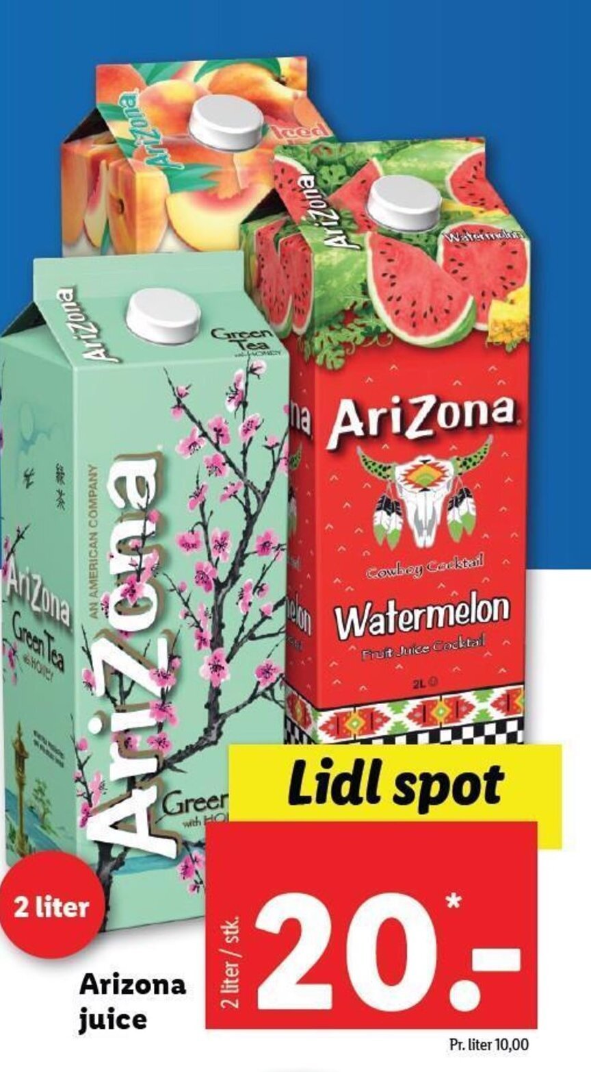 Arizona Juice tilbud hos Lidl