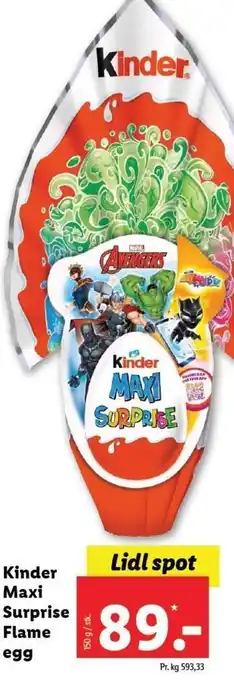 Kinder Maxi Surprise Flame Egg