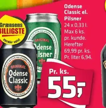 Fleggaard Odense Classic el. Pilsner tilbud