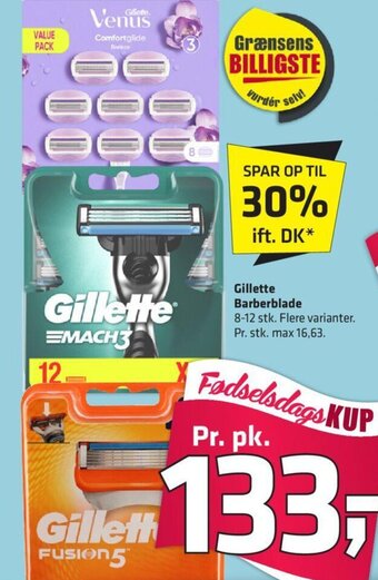 Fleggaard Gillette Barberblade tilbud