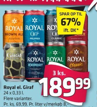 Fleggaard Royal el. Giraf tilbud