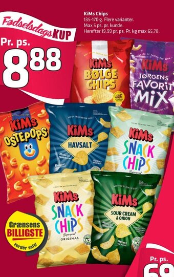 Fleggaard Kims Chips tilbud