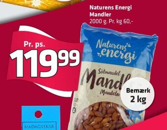 Fleggaard Naturens Energi Mandler tilbud
