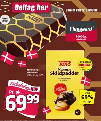 Fleggaard Toms Kæmpe Skildpadder tilbud