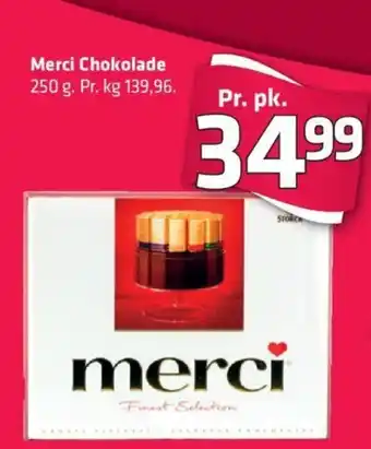 Fleggaard Merci Chokolade tilbud