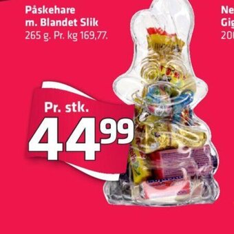 Fleggaard Påskehare m. Blandet Slik tilbud
