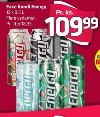 Fleggaard Faxe Kondi Energy tilbud