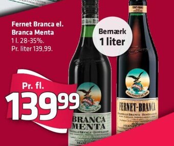 Fleggaard Fernet Branca el. Branca Menta tilbud