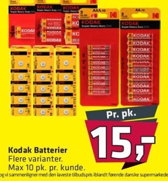 Fleggaard Kodak Batterier tilbud