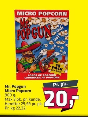 Fleggaard Mr. Popgun Micro Popcorn tilbud