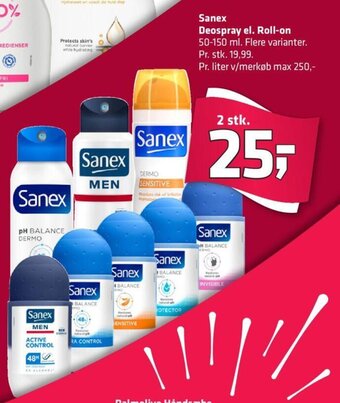 Sanex Deospray el. Roll-On