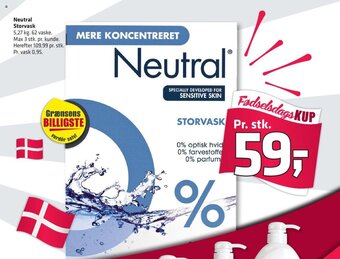 Fleggaard Neutral Storvask tilbud