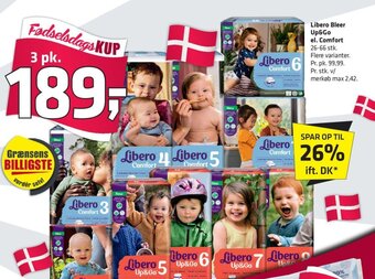 Fleggaard Libero Bleer Up&Go el. Comfort tilbud
