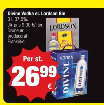 Calle Divine Vodka el. Lordson Gin tilbud