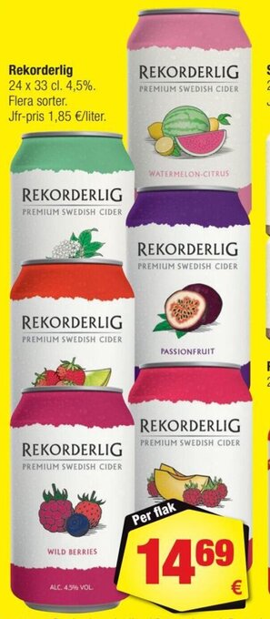 Calle Rekorderlig tilbud