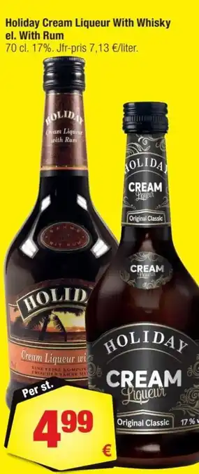 Holiday Cream Liqueur With Whisky el. With Rum