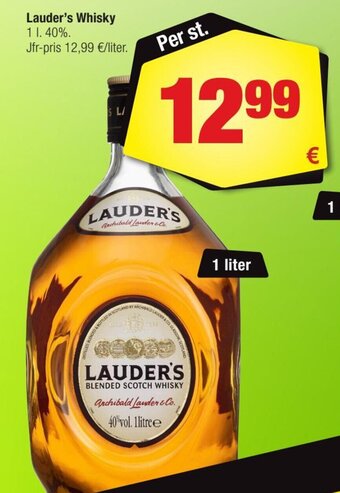 Calle Lauder's Whisky tilbud