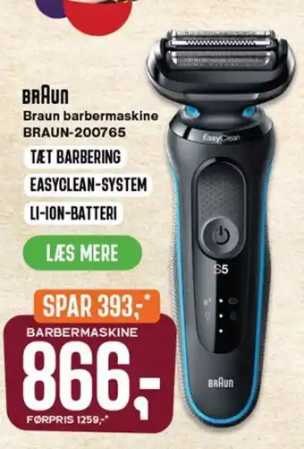 Skousen Braun Barbermaskine BRAUN-200765 tilbud