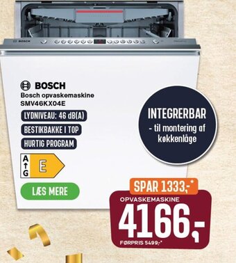 Bosch Opvaskemaskine SMV46KX04E