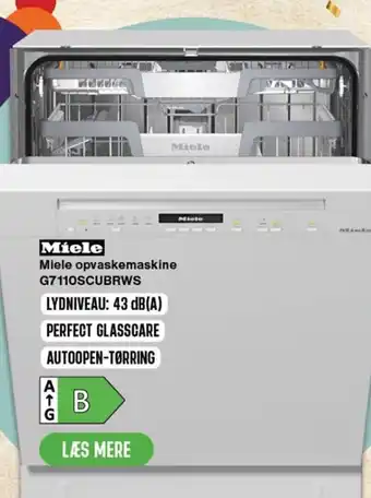 Skousen Miele Opvaskemaskine G7110OSCUBRWS tilbud