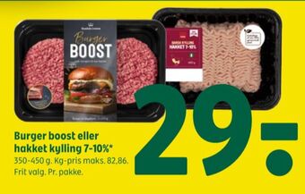 Burger boost hakkebøffer